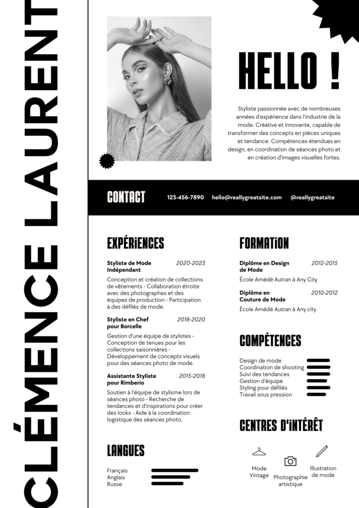 Noir-Beige-CV-Professionnel-Simple